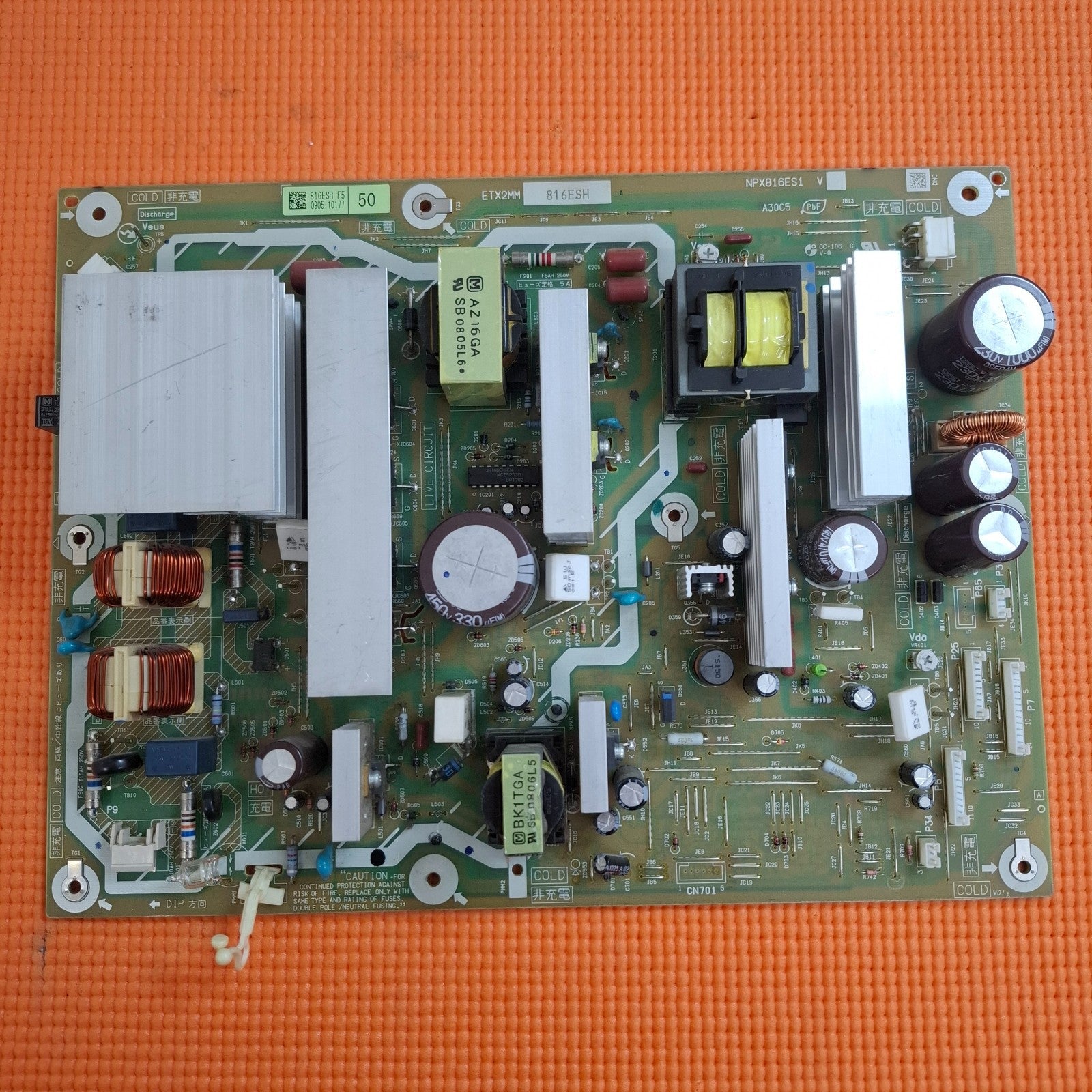 POWER SUPPLY FOR PANASONIC TX-P50G20B TX-P50V20B TV ETX2MM816ESH NPX816ES1 V