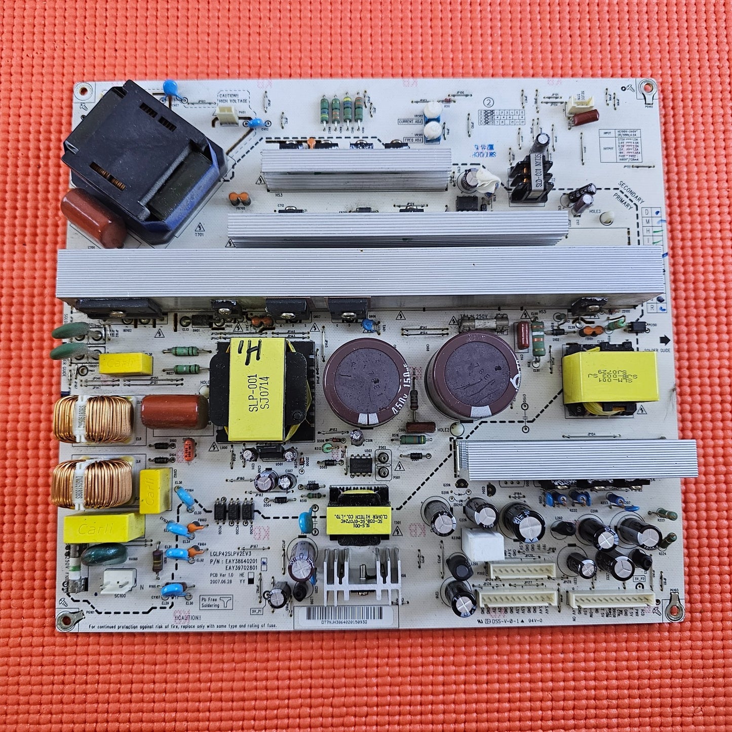 POWER SUPPLY FOR LG 42LC46 42LF65 42LF66 42" TV LGLP42SLPV2EV3 EAY39702801