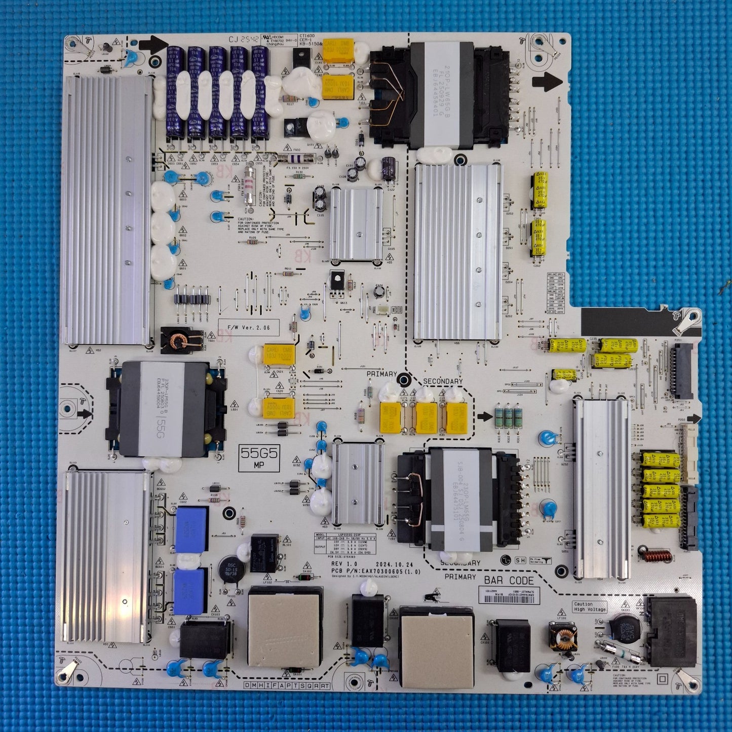 POWER BOARD FOR LG OLED55G56LS OLED55G54LW 55" OLED TV EAX70300605 EAY44421101