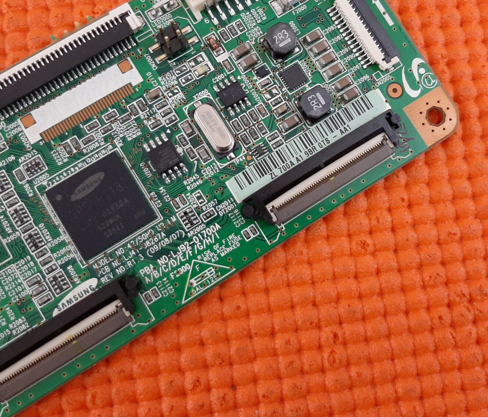 LVDS BOARD SAMSUNG PS42B451B2W PS42B450B1W PLASMA TV LJ41-08287A LJ92-01700A AA1