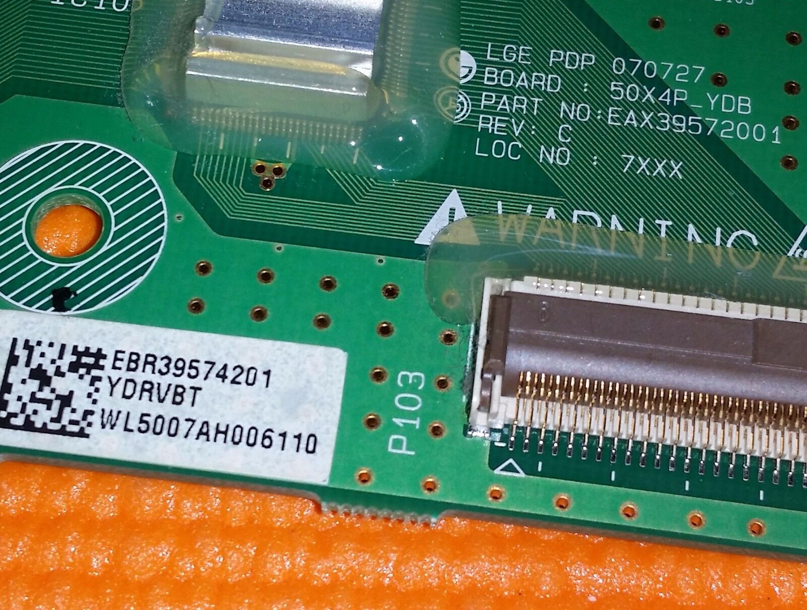 BUFFER BOARD FOR LG 50PC55 50" PLASMA TV EAX39572001 EBR39574201