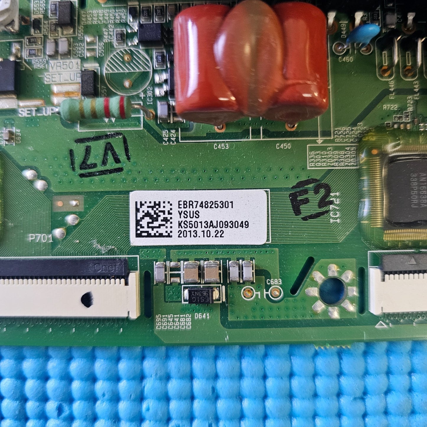 YSUS BOARD FOR LG 50PN450B 50" PLASMA TV EAX64561401 EBR74825301