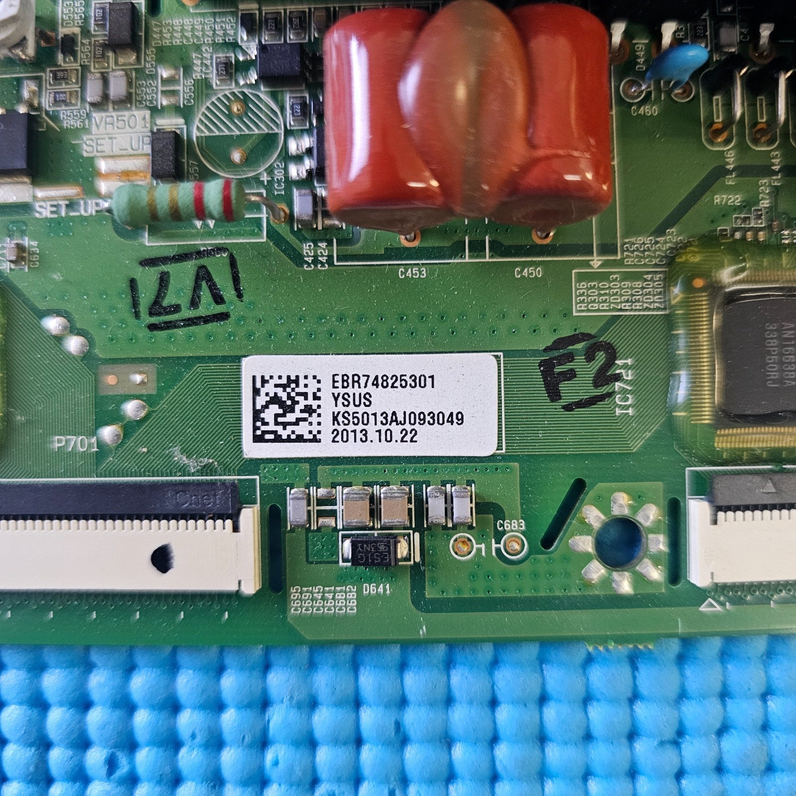 YSUS BOARD FOR LG 50PN450B 50" PLASMA TV EAX64561401 EBR74825301