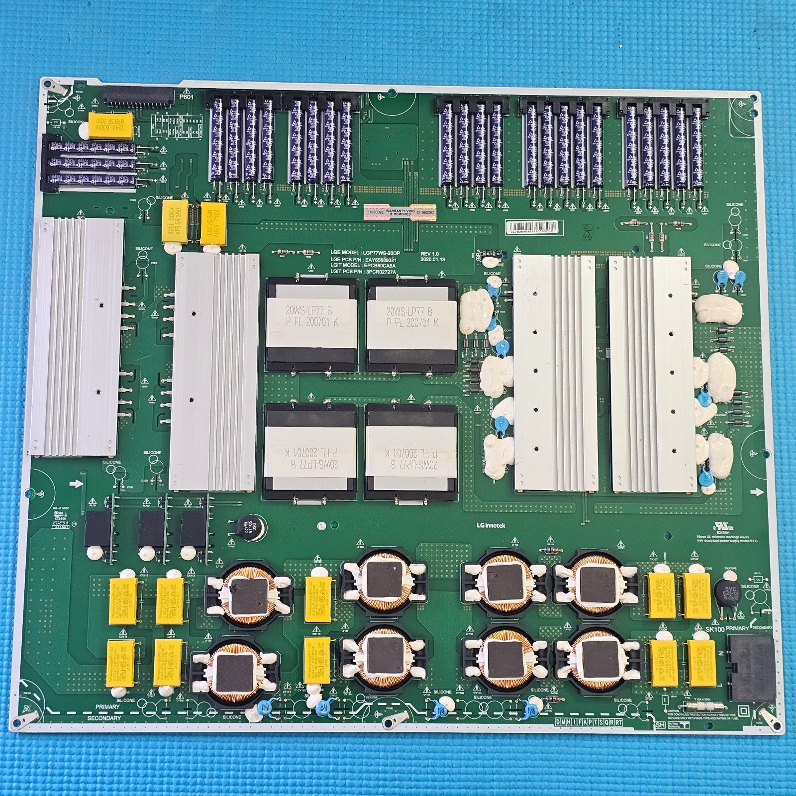 POWER SUPPLY BOARD FOR LG OLED77GX6LA 77" TV LGP77WS-20OP EPCB60CA5A EAY65689322