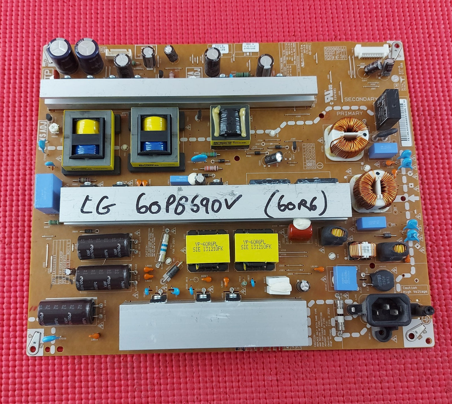 POWER BOARD FOR LG 60PB660V 60PB690V 60PB5600 PLASMA TV EAX65359531 EAY63168603