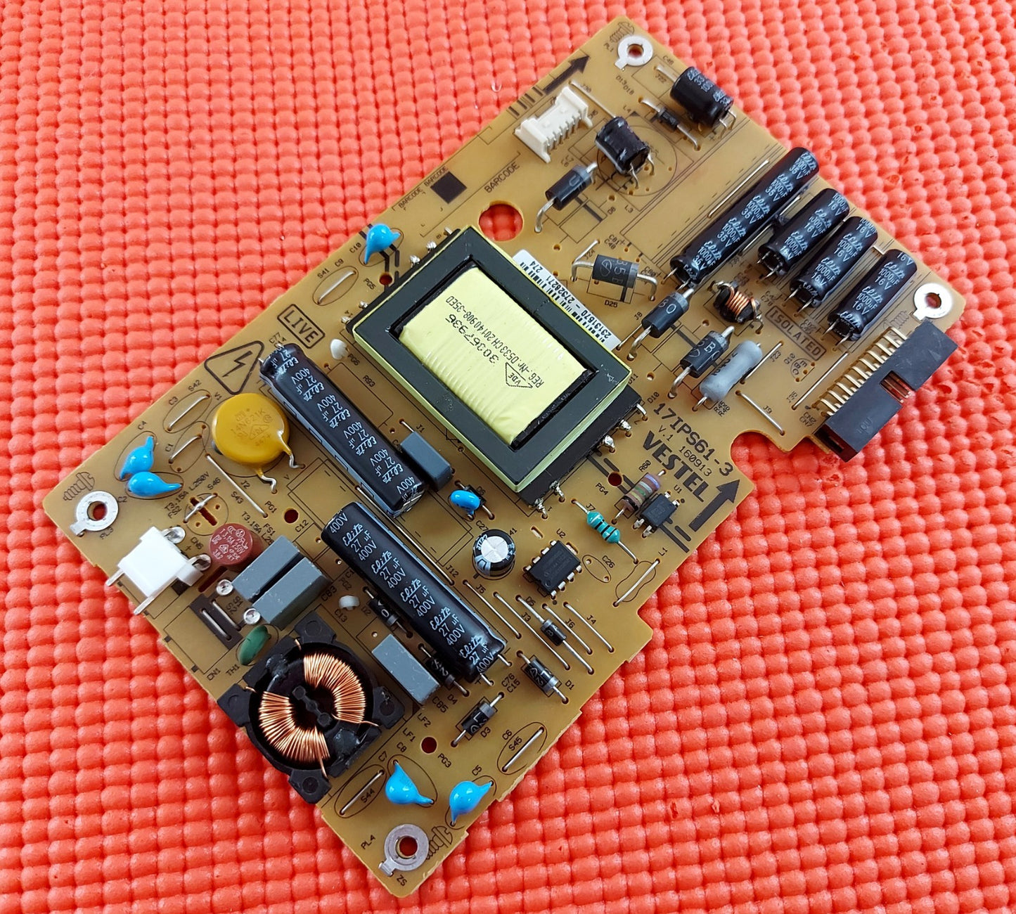 POWER SUPPLY BOARD FOR TOSHIBA 22D1333B 22" TV 17IPS61-3 23131570