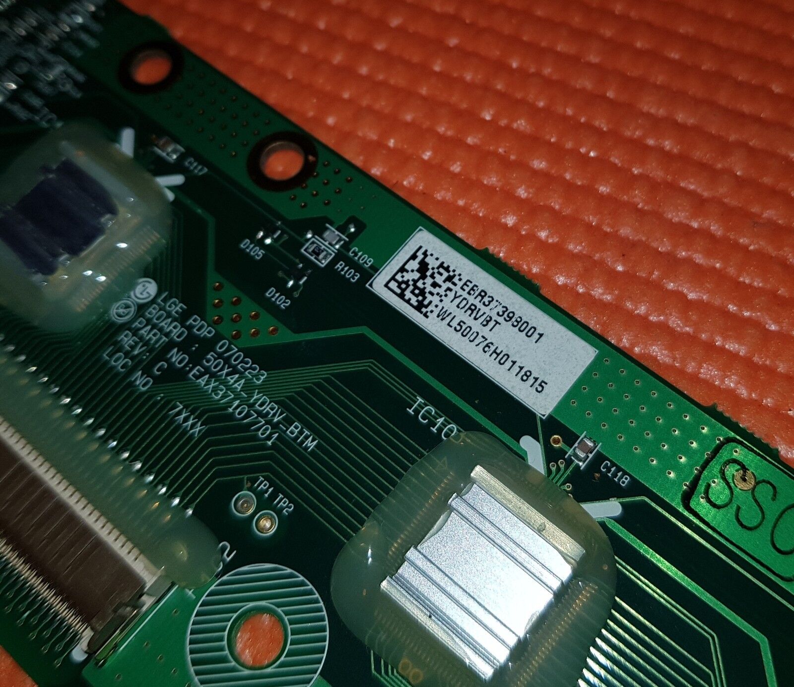 BUFFER BOARD FOR LG 50PC56 50PC55 50" PLASMA TV EAX37107801 EBR37398001
