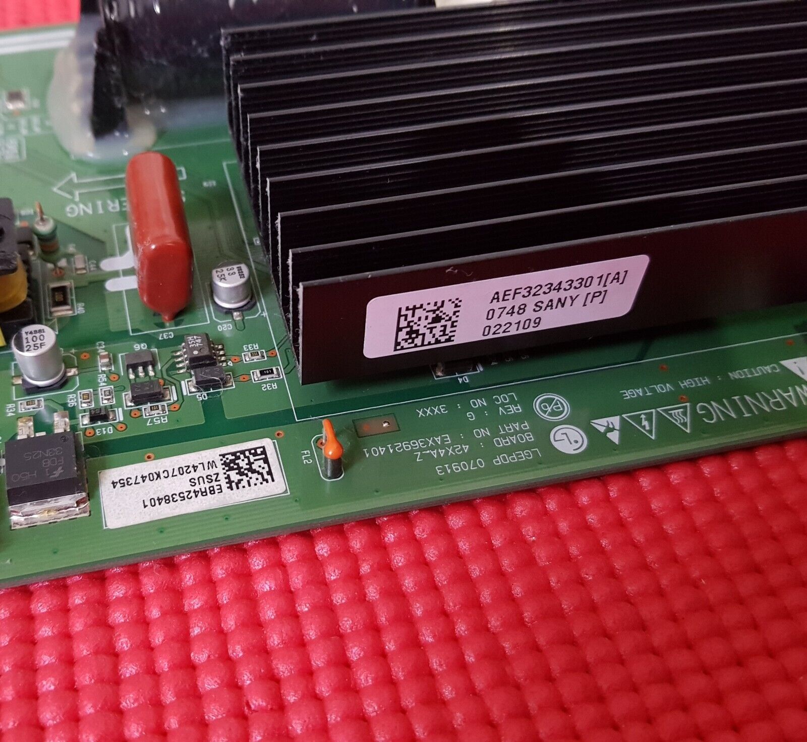 XSUS BOARD FOR NEC 42XC10 P426Y3 LG 42PC55 42PC56 TV EAX36921401 EBR42538401