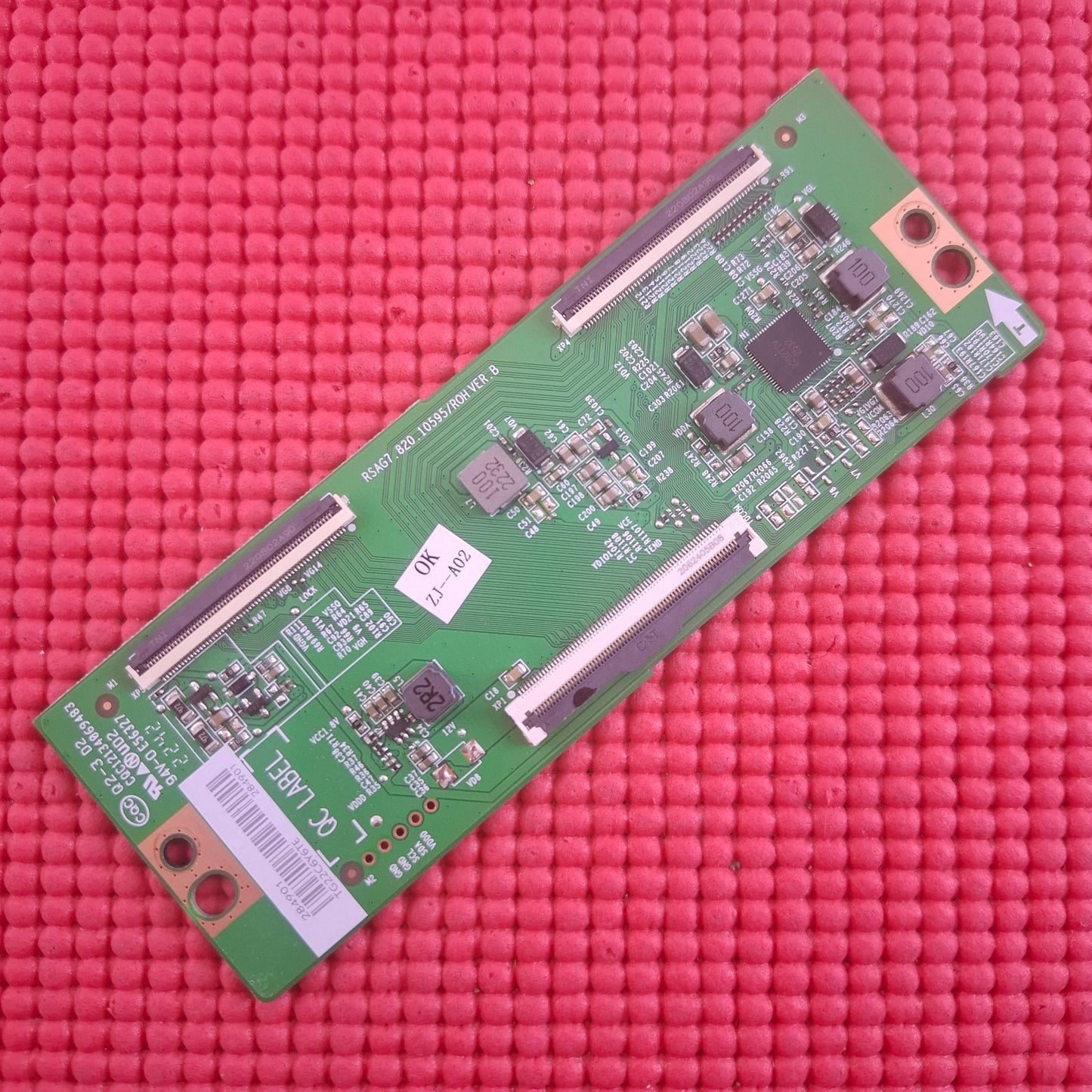 TCON BOARD FOR HISENSE 55A6BGTUK 55A7HQTUK TV RSAG7.820.10595-ROH VER.B 284901