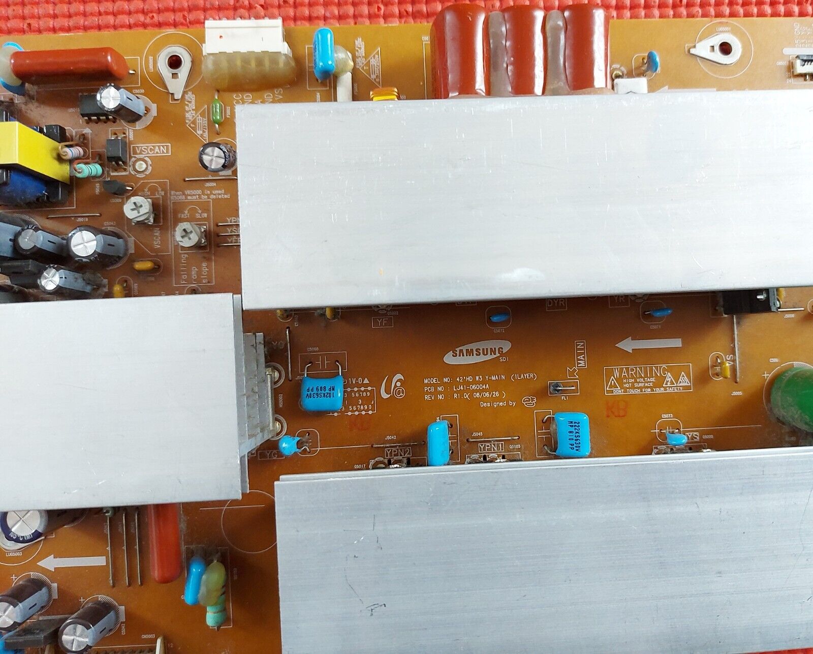 YSUS BOARD FOR SAMSUNG PS42A457P1D PS42A456P2D TV LJ41-06004A LJ92-01483B BA2