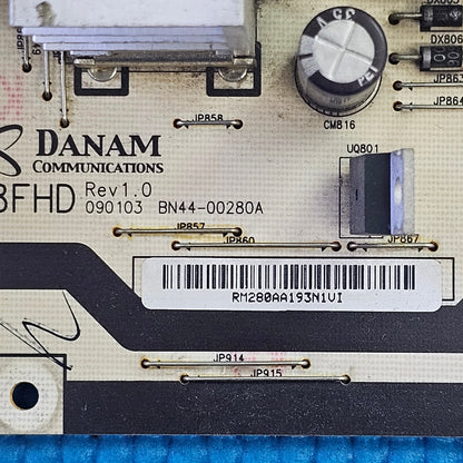 POWER SUPPLY FOR SAMSUNG PS58B680T6W 58" PLASMA TV BN44-00280A LJ44-00173A