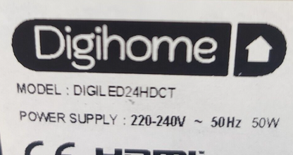 DIGIHOME DIGILED24HDCT 24" HD READY 720P LED TV + WALL MOUNT BRACKET