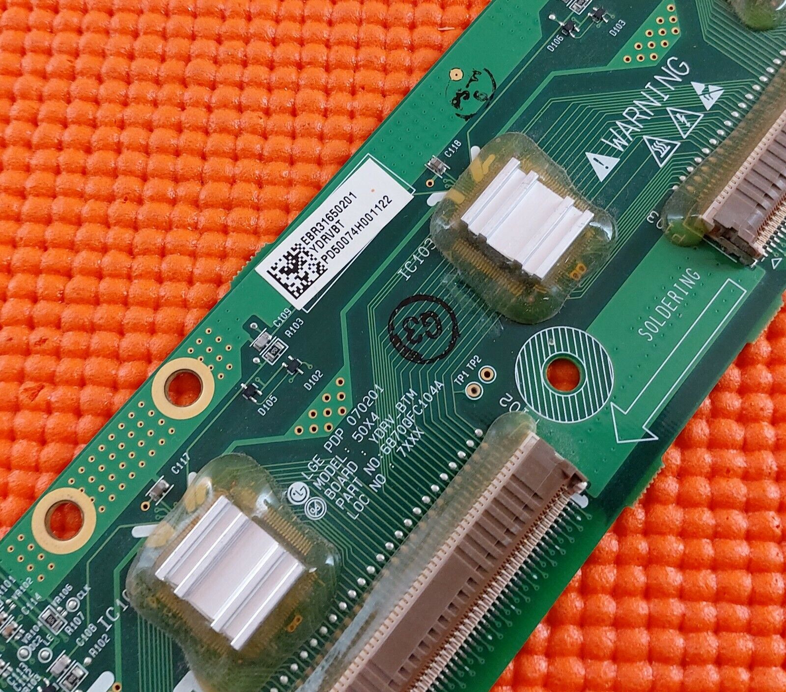 BUFFER BOARD FOR LG 50PC55 50PC56 50" TV 50X4 YDRV_BTM 6870QFC104A EBR31650201