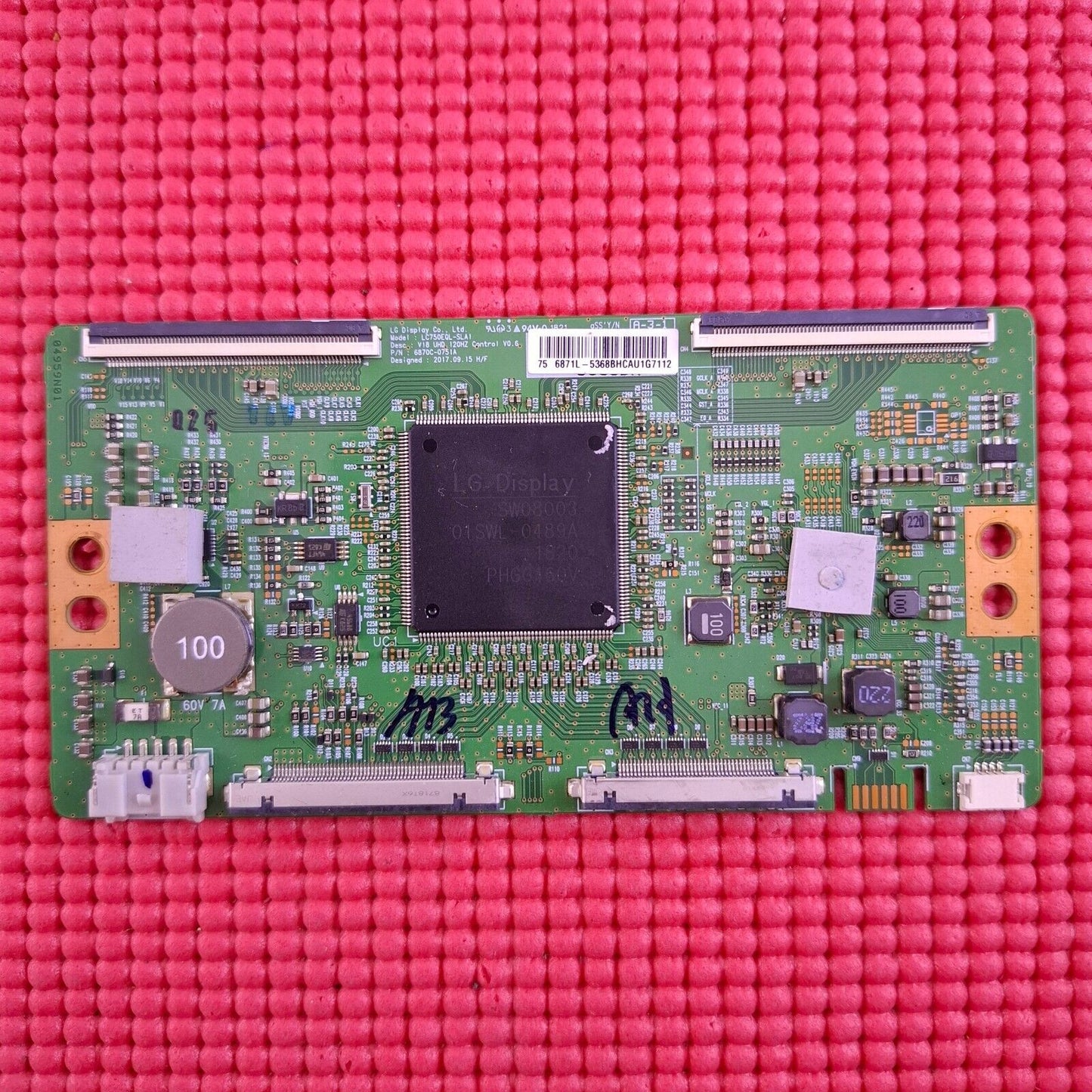 LVDS BOARD FOR SONY KD-75XF8596 XBR-75X850F 75" LED TV 6870C-0751A 6871L-5368B