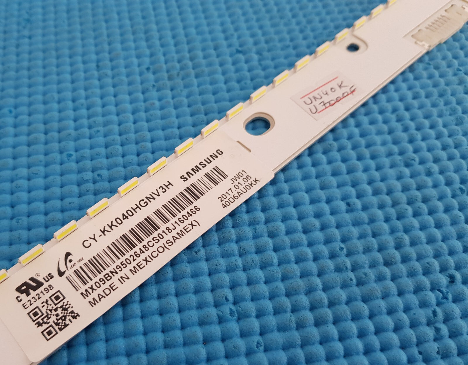 SINGLE LED BACKLIGHT FOR SAMSUNG UE40MU6470U 40" TV V6ER_395SMB_LED42_R2 39628A