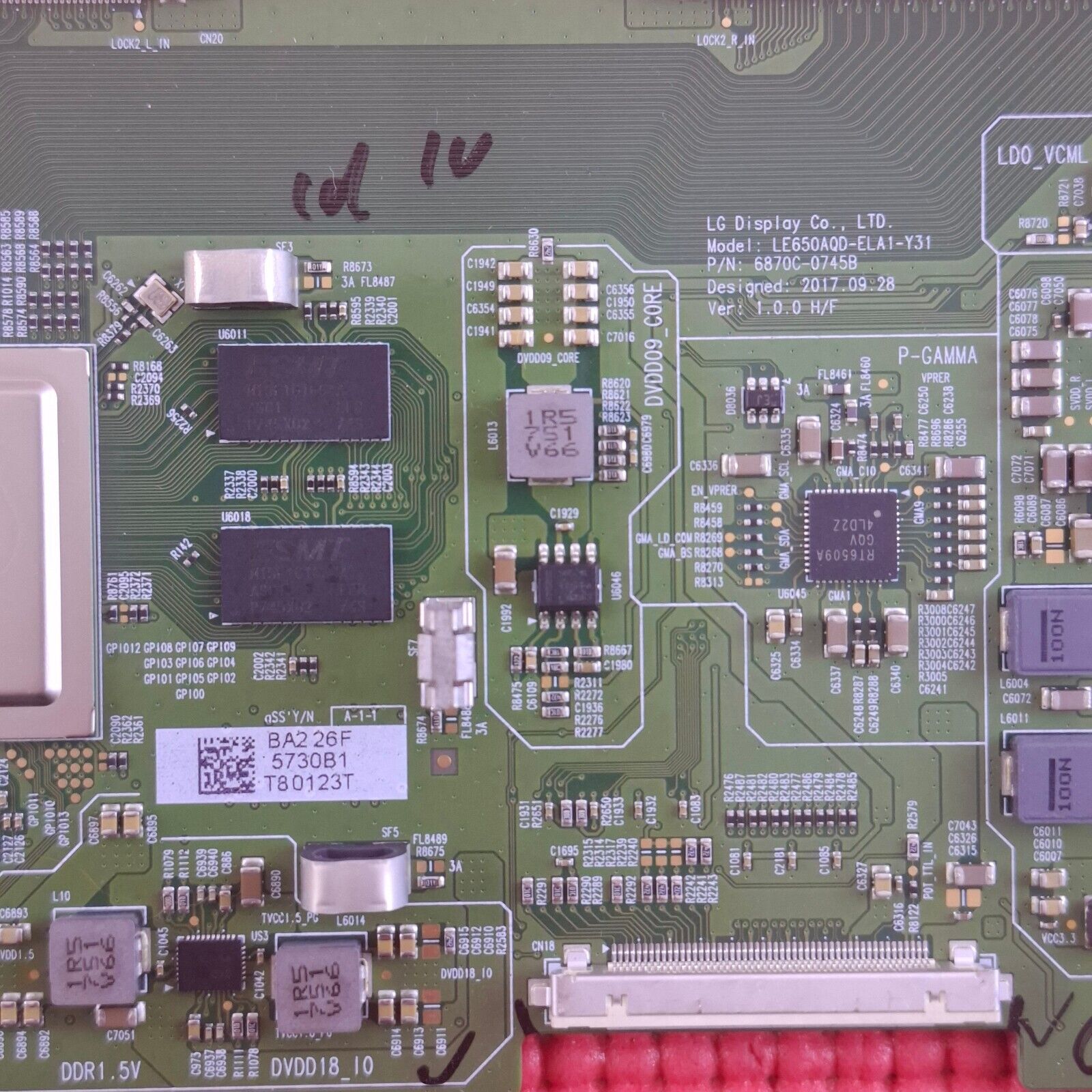 LVDS BOARD FOR LG OLED65C8PLA OLED65C9PLA OLED65B8PLA TV 6870C-0745B 6871L-5730B