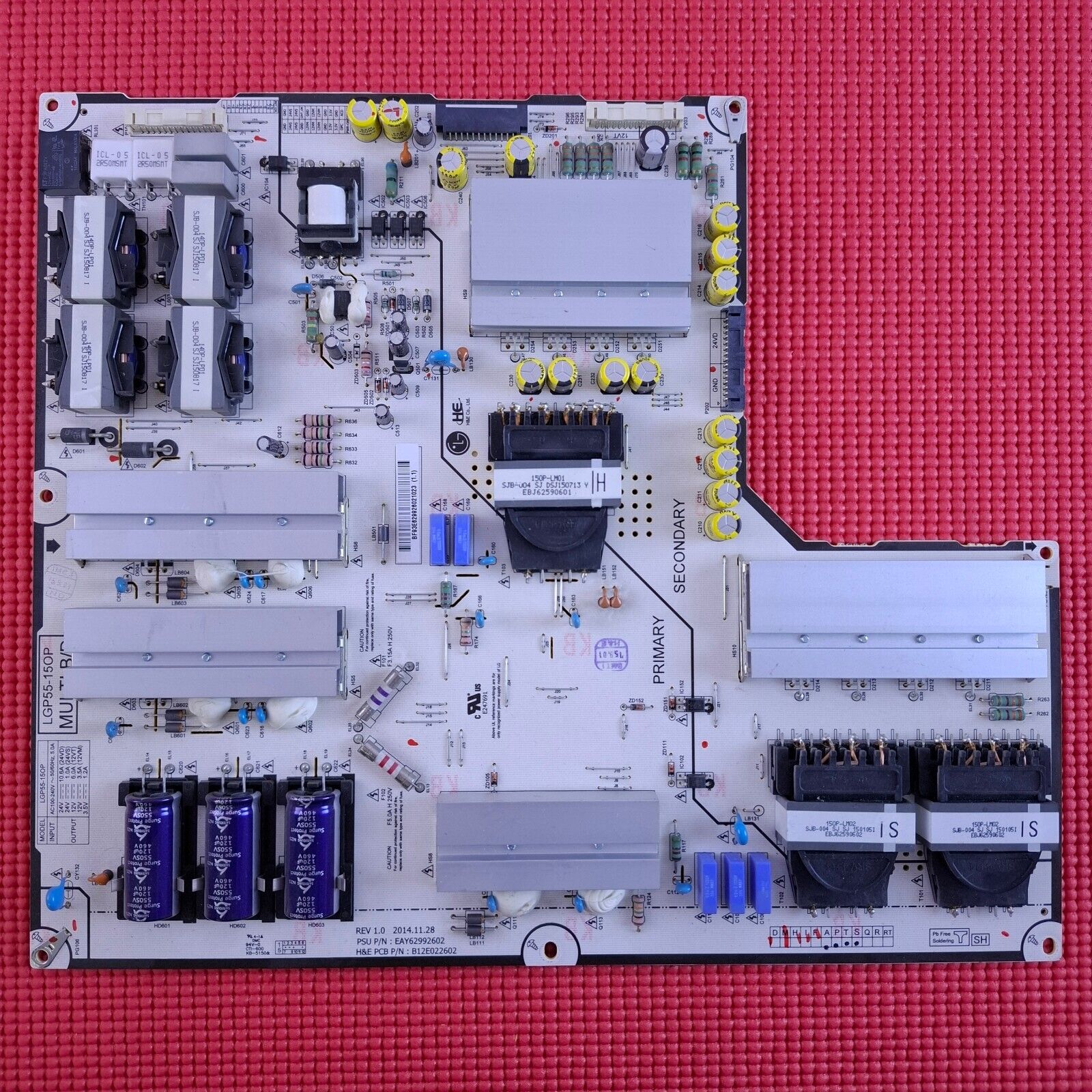 POWER BOARD FOR LG 55EG960V 55EF950V OLED TV LGP55-15OP B12E022602 EAY62992602
