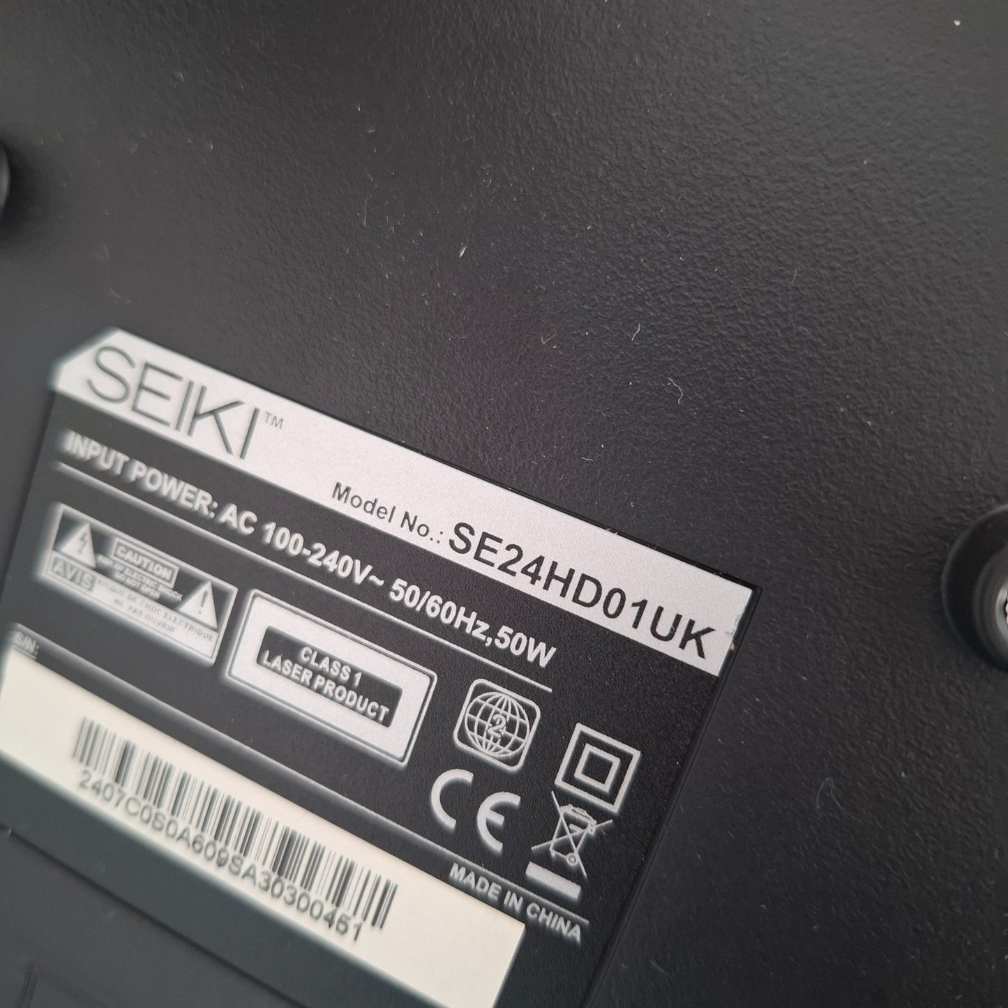 SEIKI SE24HD01UK 24" HD Ready LED TV with Built-in DVD Player - Black