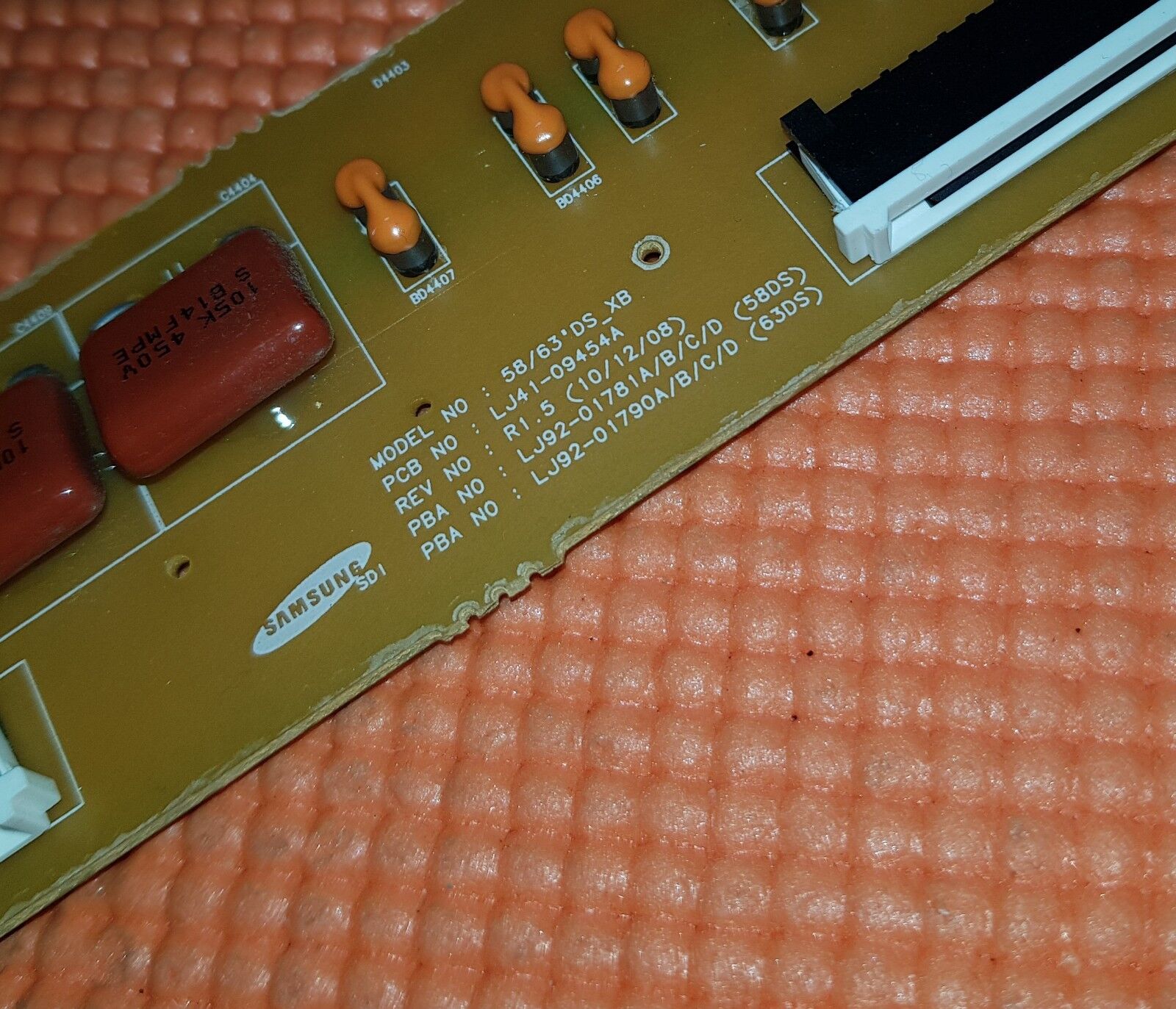 BUFFER BOARD FOR SAMSUNG PS64D8000FU 64" TV LJ41-09454A LJ92-01790A AA1