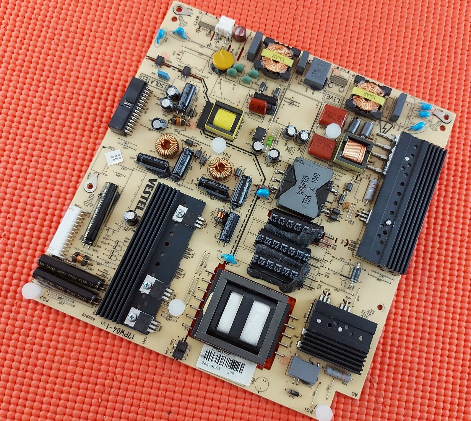 POWER VESTEL BOARD FOR MURPHY 26914LED 26" LED TV 17PW04-1 V1 20541500
