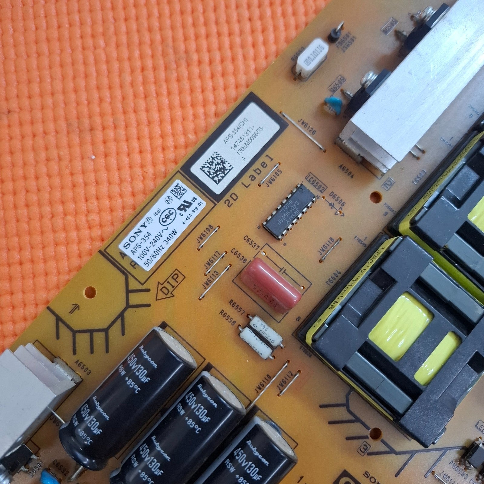 POWER SUPPLY BOARD FOR SONY KD-65X9005A KD-65X8500A 65" TV 1-888-527-11 APS-354