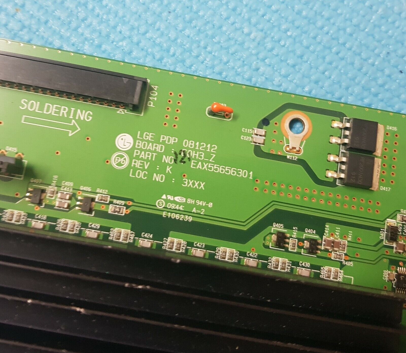 XSUS BOARD FOR LG 60PS7000 60" PLASMA TV EAX55656301 EBR55492601