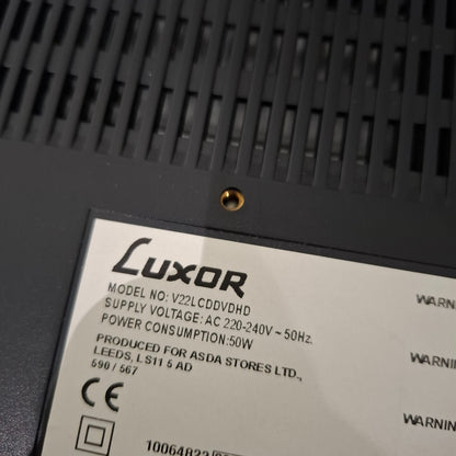 LUXOR V22LCDDVDHD 22" HD Ready LCD TV HDMI USB FREEVIEW - BLACK