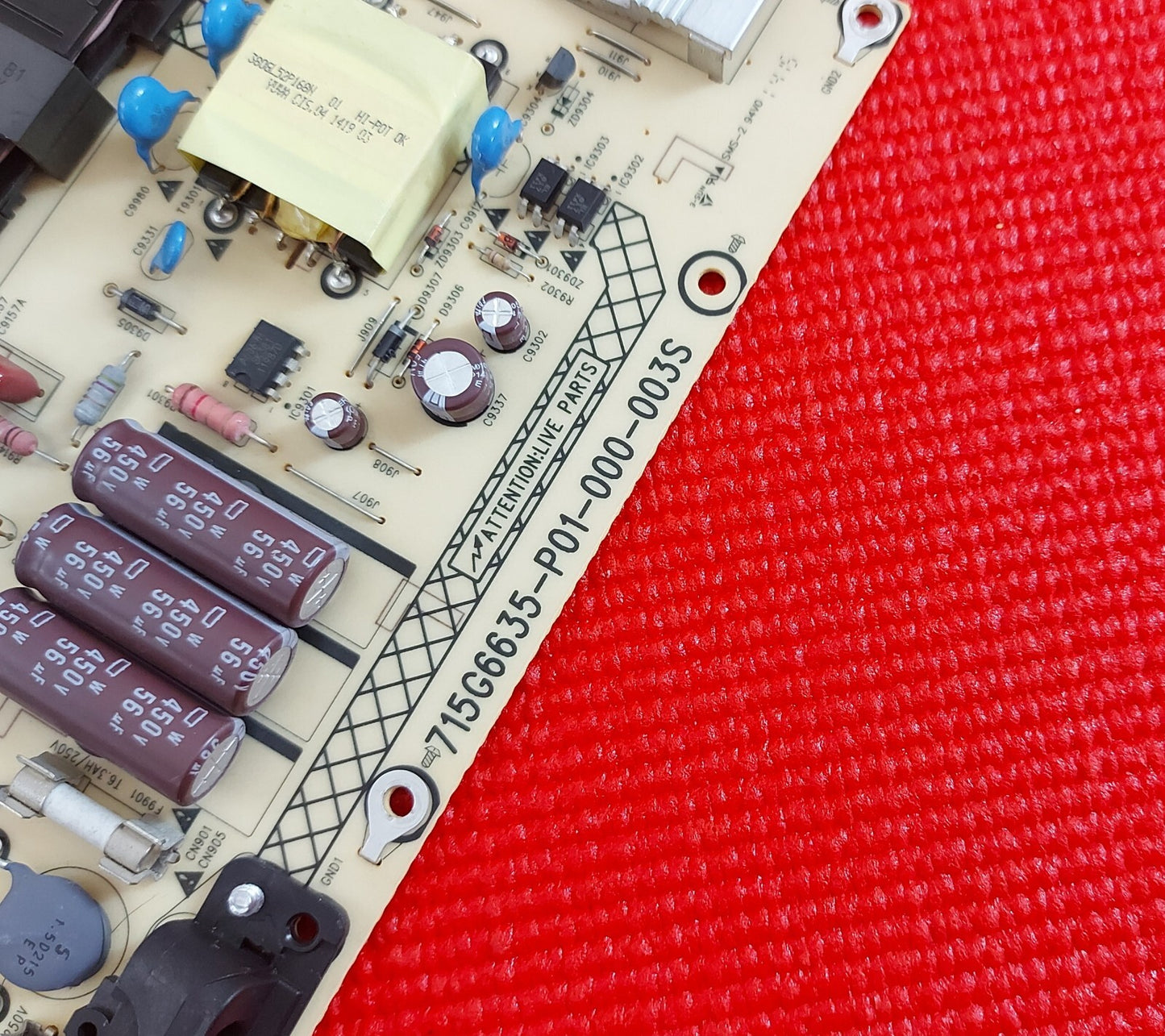 POWER BOARD FOR SHARP LC-50LD266K LC-46LD266K LC-42LD266K LED TV PLTVDY371XAR8