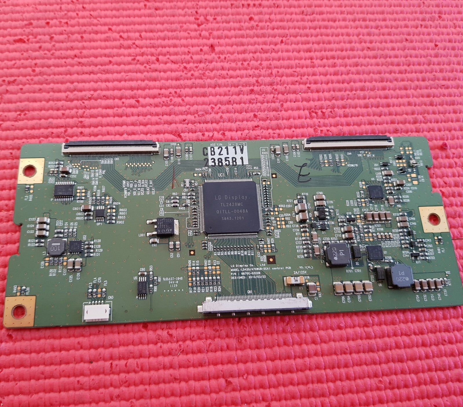 LVDS TCON BOARD FR PANASONIC TH-42LF25ER 42" LCD MONITOR 6870C-0322B 6871L-2385B