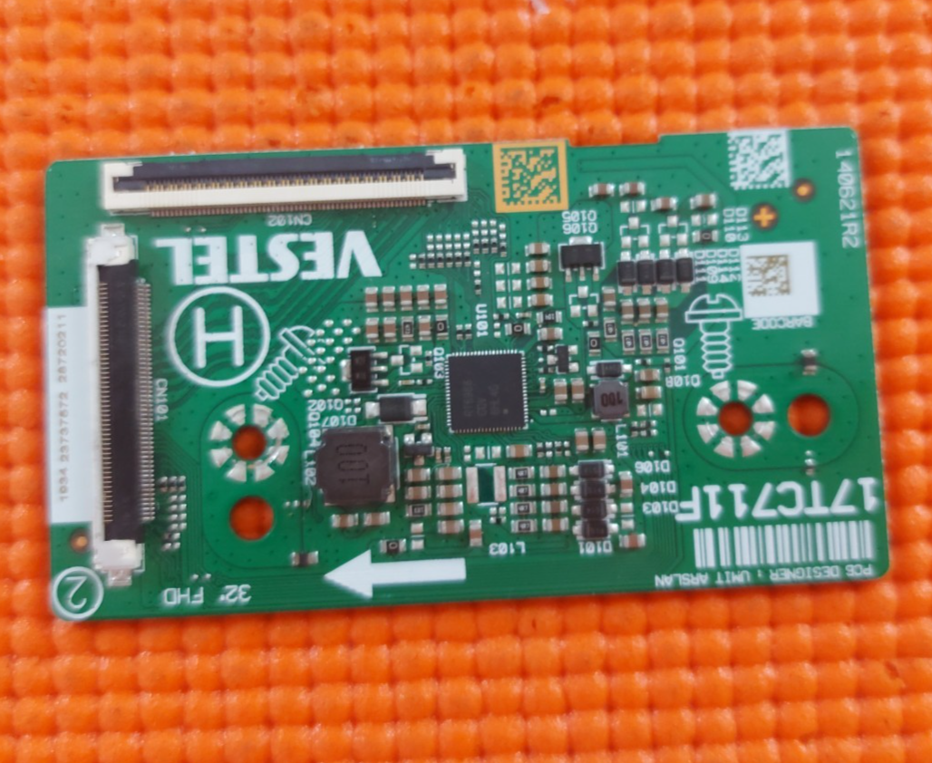 TCON LVDS BOARD FOR TOSHIBA 32LL3C63DB 32L3163DG TV 17TC711F 140621R2 23737572