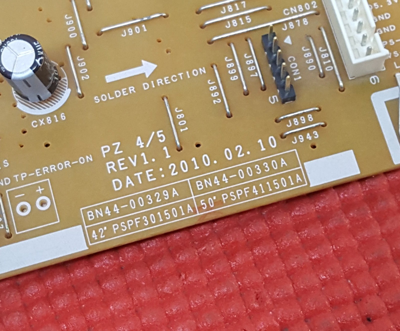 POWER BOARD FOR SAMSUNG PS42C430B1W PS42C450B1W T V PSPF301501A BN44-00329A