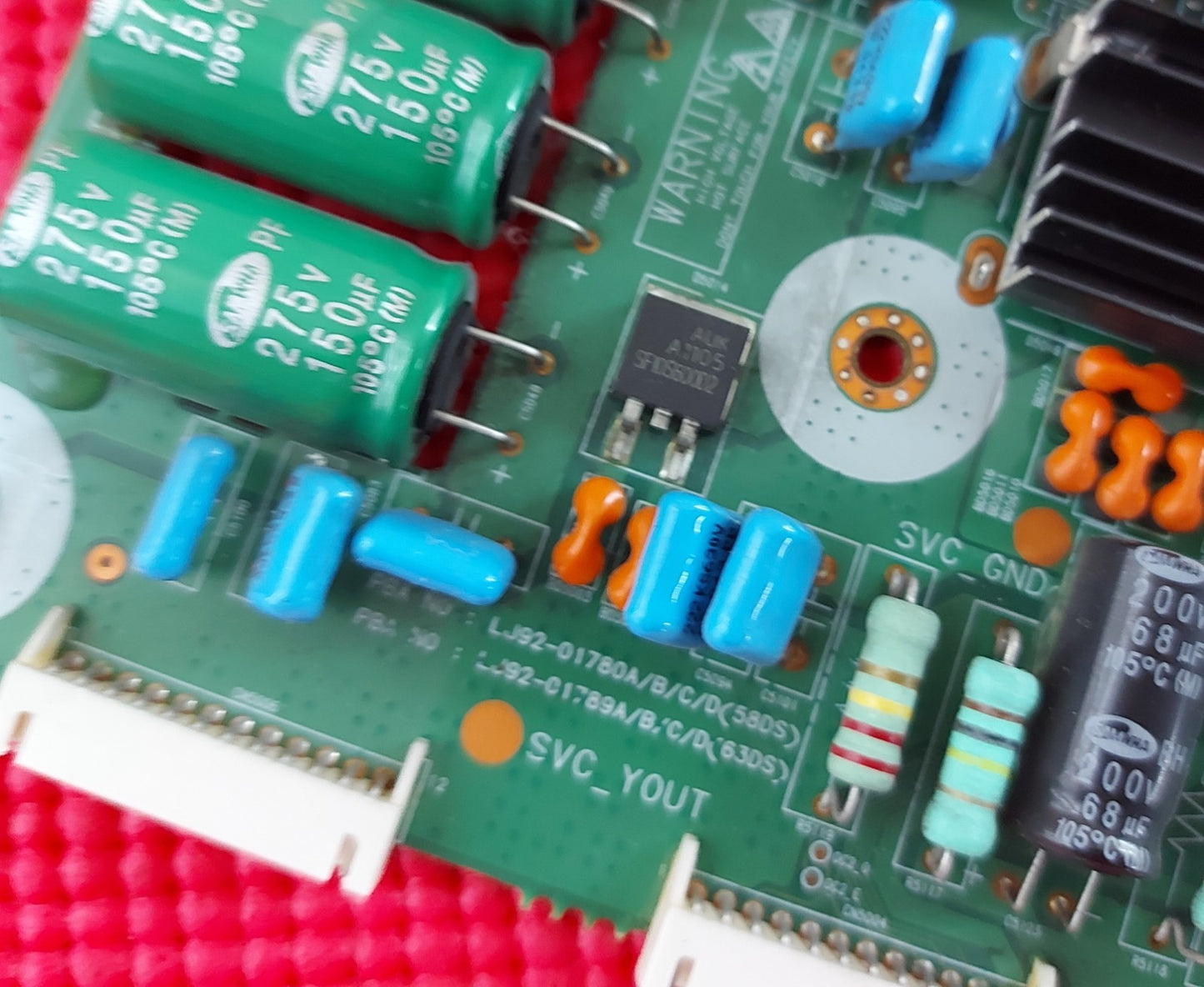 YSUS BOARD FOR SAMSUNG PS59D6900DK PS59D550C1K TV LJ41-09453A LJ92-01780A