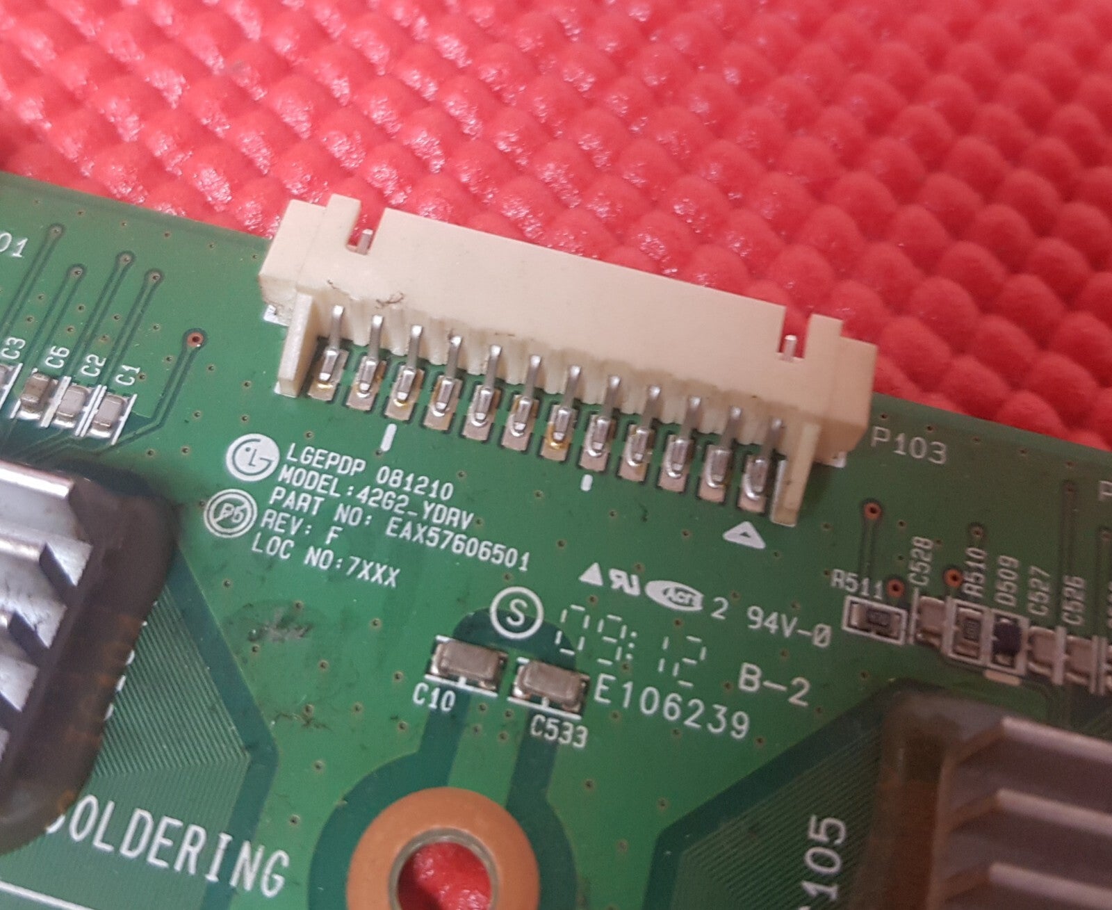 BUFFER BOARD FOR LG 42PQ6000 42PQ3000 42" TV EAX57606501 EBR56763404
