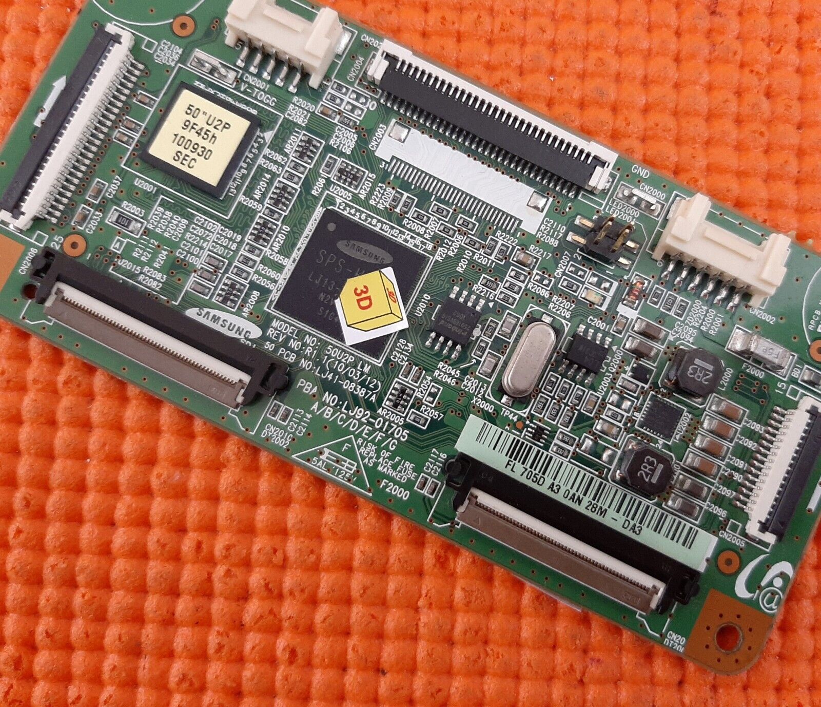 LVDS TCON BOARD FOR SAMSUNG PS50C450B1W PS50C580G1K TV LJ41-08387A LJ92-01705D