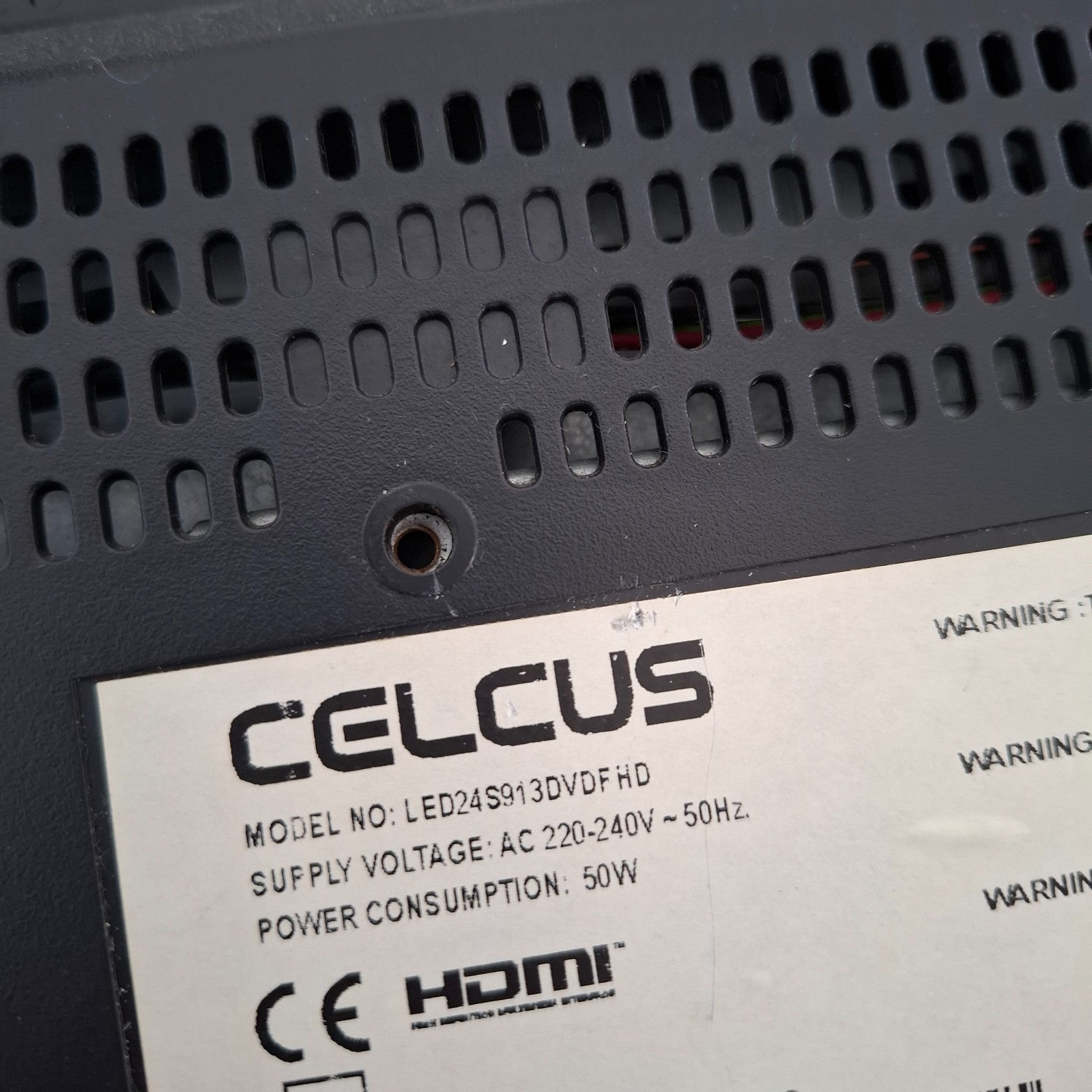 CELCUS LED24S913DVDFHD 24" Full HD LED HDMI USB Scart TV With Remote + Stand