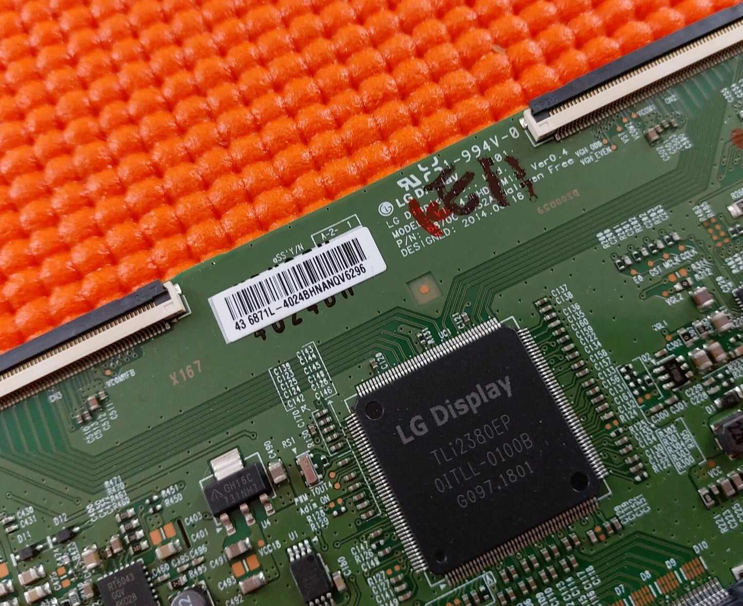 LVDS TCON BOARD FOR LT-43C870 43PUT4900 43HGT69U 43" TV 6870C-0552A 6871L-4024B