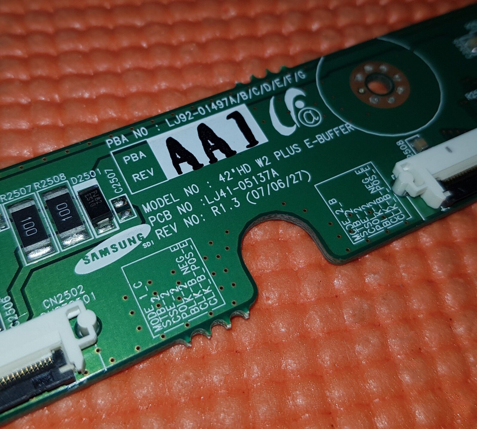 BUFFER BOARD FOR SAMSUNG PS-42Q97HD PS-42Q96HD PLASMA TV LJ41-05137A LJ92-01497A