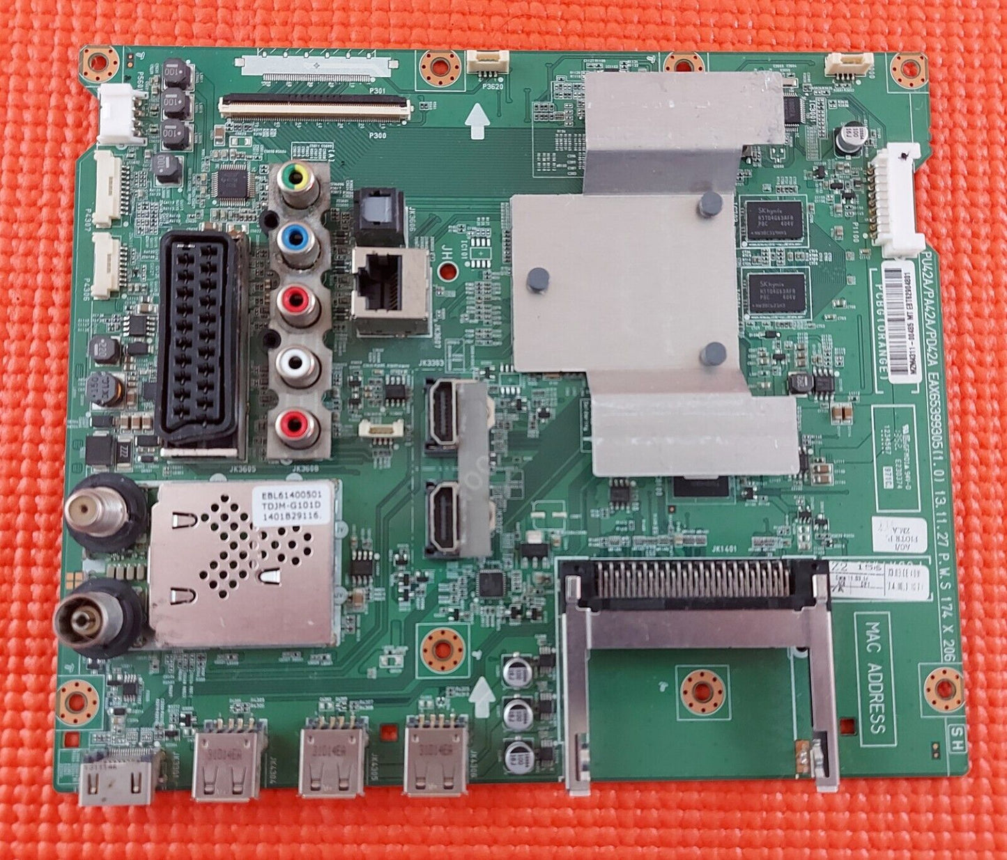 MAIN BOARD FOR LG 60PB690V 60" TV PLASMA EAX65399305 EBT62904801