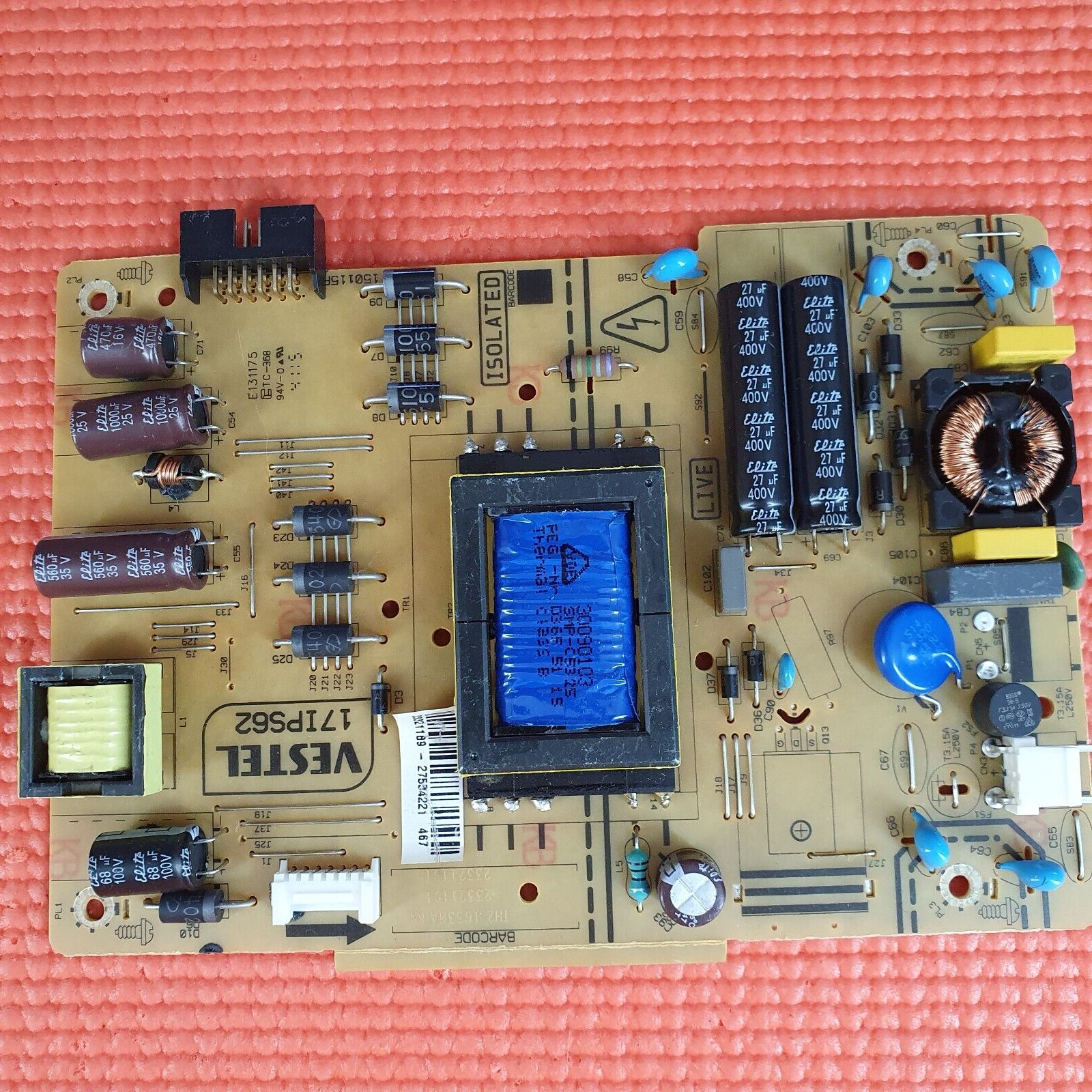 POWER SUPPLY FOR JVC LT-32C650(B) 32" HD TV 17IPS62 23321186