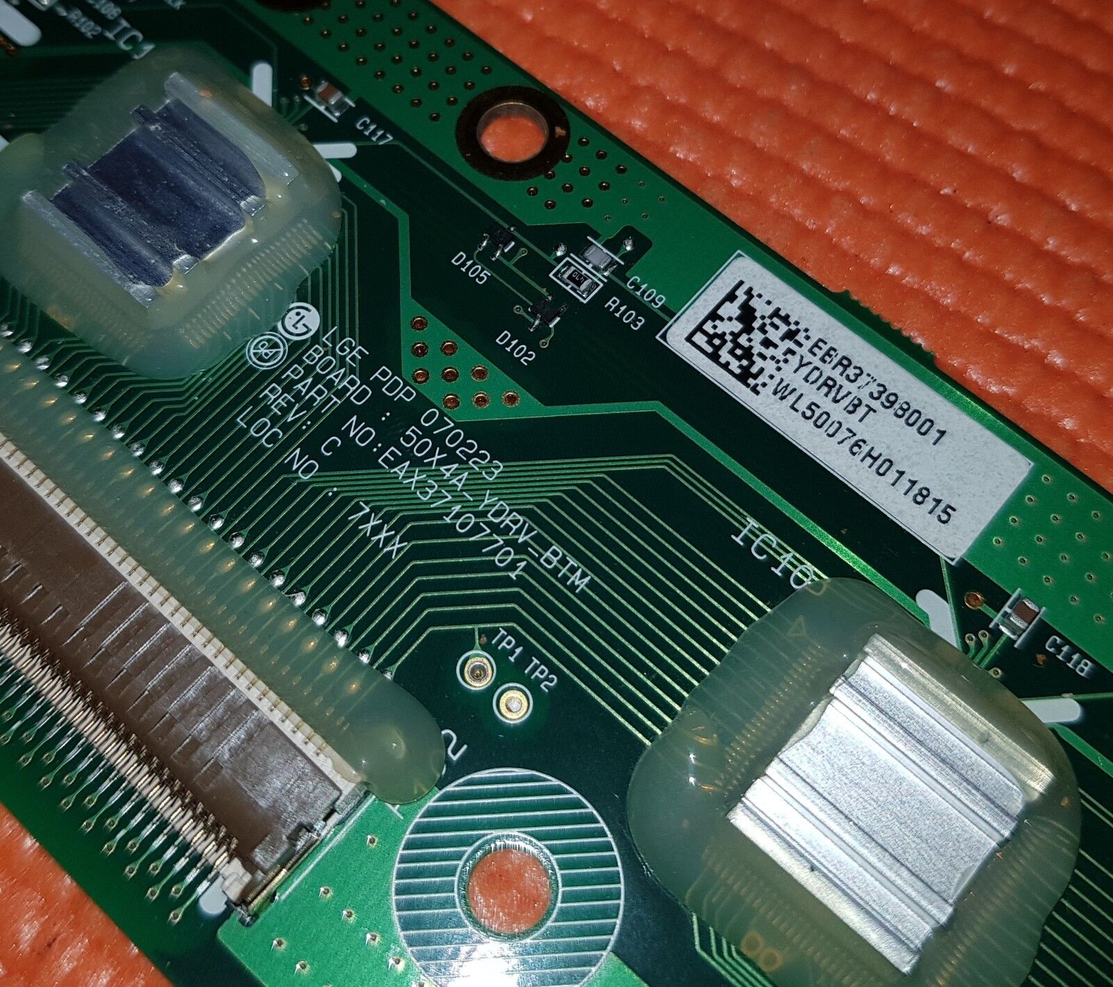 BUFFER BOARD FOR LG 50PC56 50PC55 50" PLASMA TV EAX37107801 EBR37398001