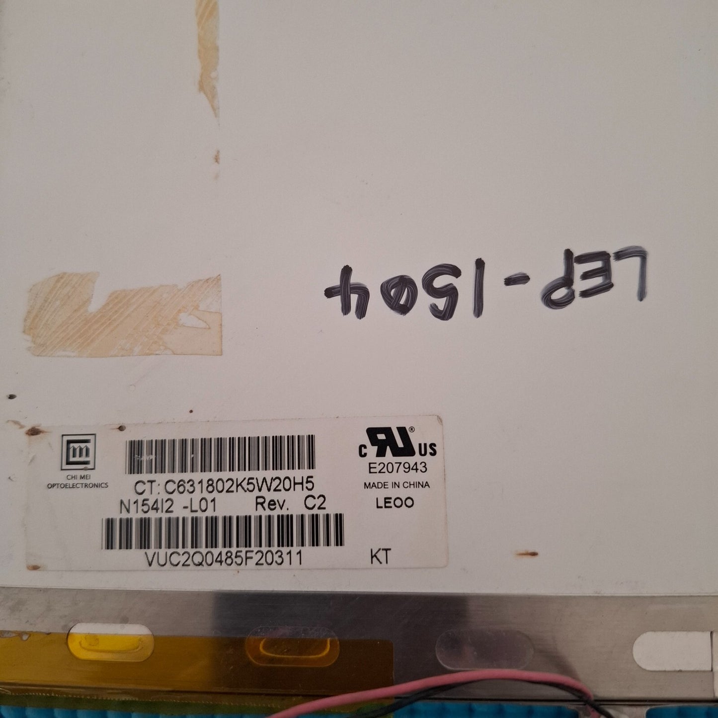 LED/LCD SCREEN PANEL CHIMEI INNOLUX N15412-L01 REV.C2 FOR GOODMANS GTVL15W18HDVF