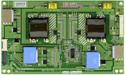 INVERTER BOARD FOR LG 60LA620V 60L549E 60LN578V 60" TV KLE-D600HEP02 EBR76469701