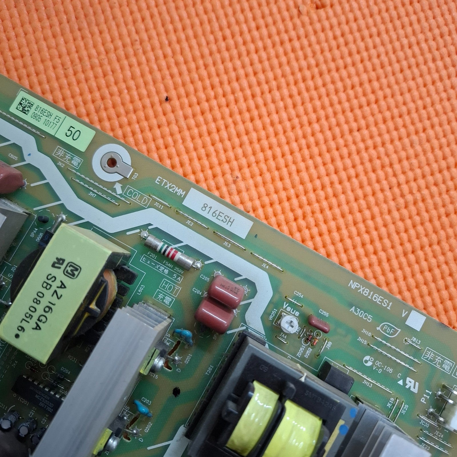 POWER SUPPLY FOR PANASONIC TX-P50G20B TX-P50V20B TV ETX2MM816ESH NPX816ES1 V