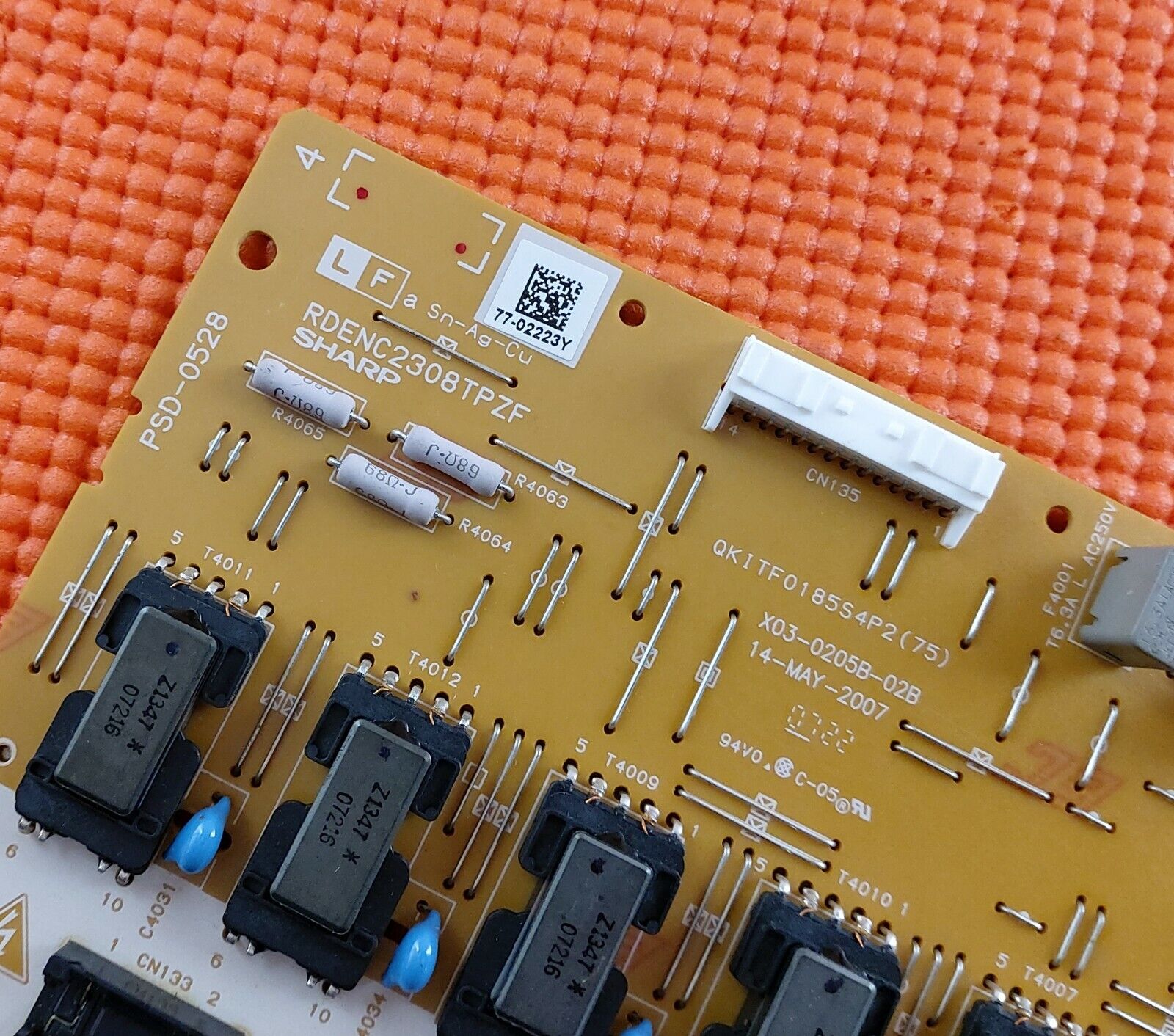 INVERTER BOARD FOR PHILPS 52PFL7762D 52" LCD TV QKITF0185S4P2 RDENC2308TPZF