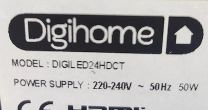 DIGIHOME DIGILED24HDCT 24" HD READY 720P LED TV + WALL MOUNT BRACKET