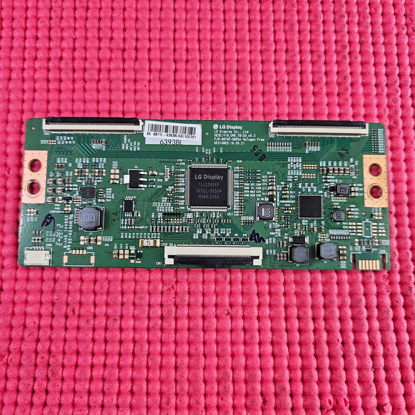 LVDS BOARD FOR 65UL2163DB LT-65CF810 65UK4D63DB 65" TV 6870C-0805A 6871L-6393B