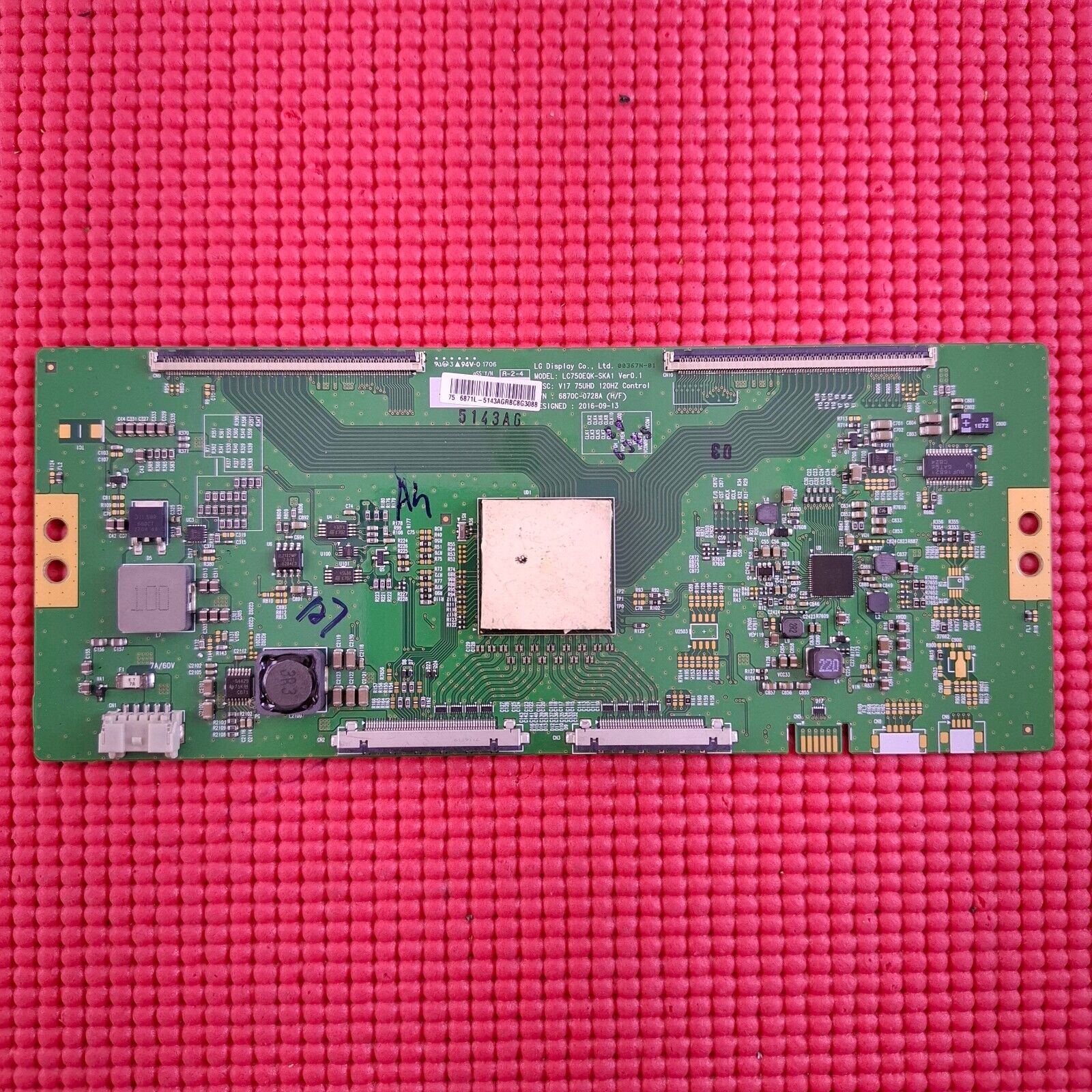 LVDS TCON BOARD FOR SONY KD-75XE8596 FW-75XE8501 75" TV 6870C-0728A 6871L-5143A