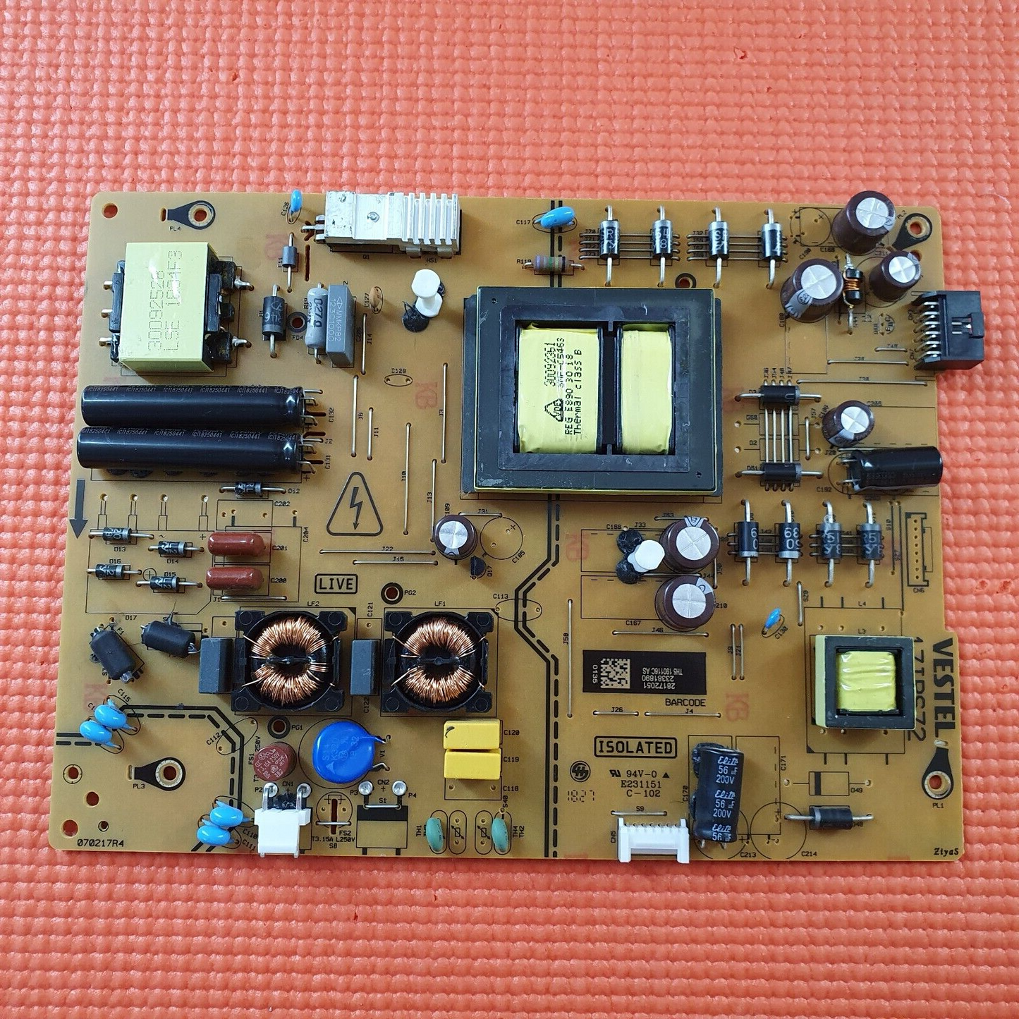 POWER SUPPLY FOR JVC LT-49C888 49" SMART 4K ULTRA HD LED TV 17IPS72 23381880