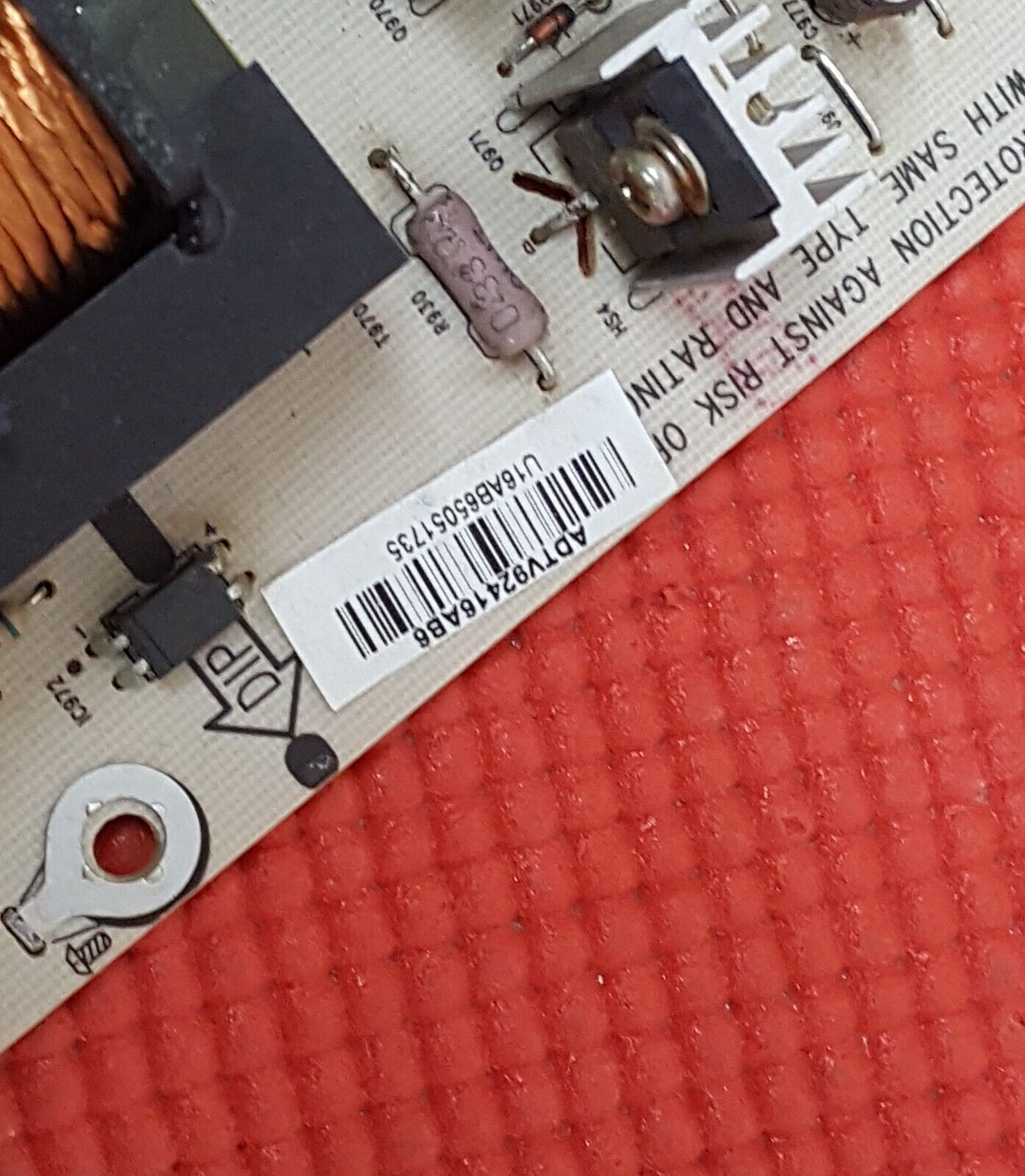 POWER SUPPLY BOARD FOR TOSHIBA 32AV615DB TV 715G3553-P01-000-003U ADTV92416AB6