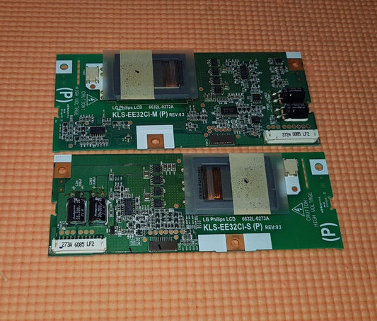 INVERTER BOARD FOR PHILIPS 32PF7531D TV 6632L-0272A (MASTER) 6632L-0273A (SLAVE)